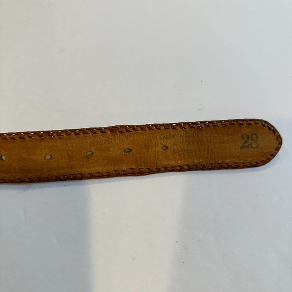 Guatemala Belt Leather Art Embossed Artisan Embroidery People Handcraft Size 28 - Picture 9 of 9